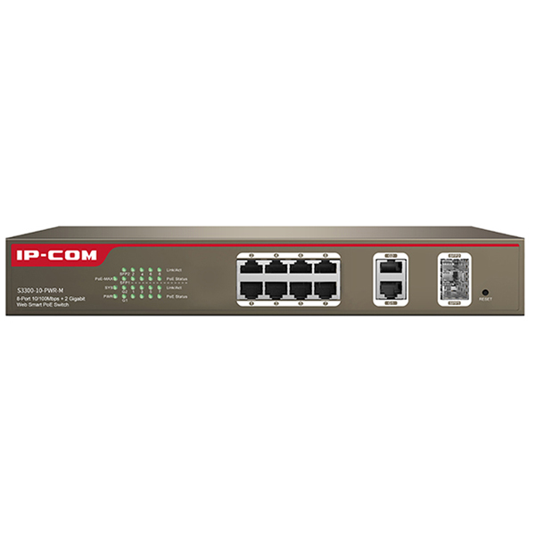 Switch IP-COM POE S3300-10-PWR-M