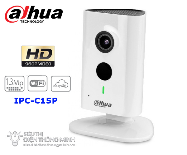 Bộ camera IP Dahua IPC-C15P (1.3MP, wifi, thẻ nhớ) 