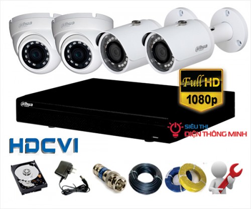 Bộ Camera HD-CVI Dahua cao cấp Full HD1080P
