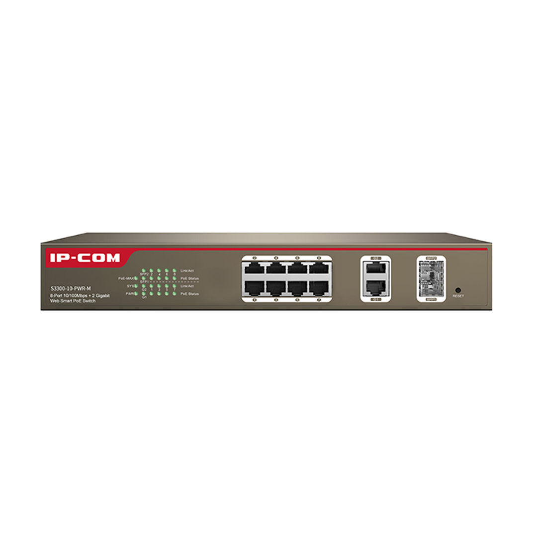 Switch IP-COM POE S3300-10-PWR-M